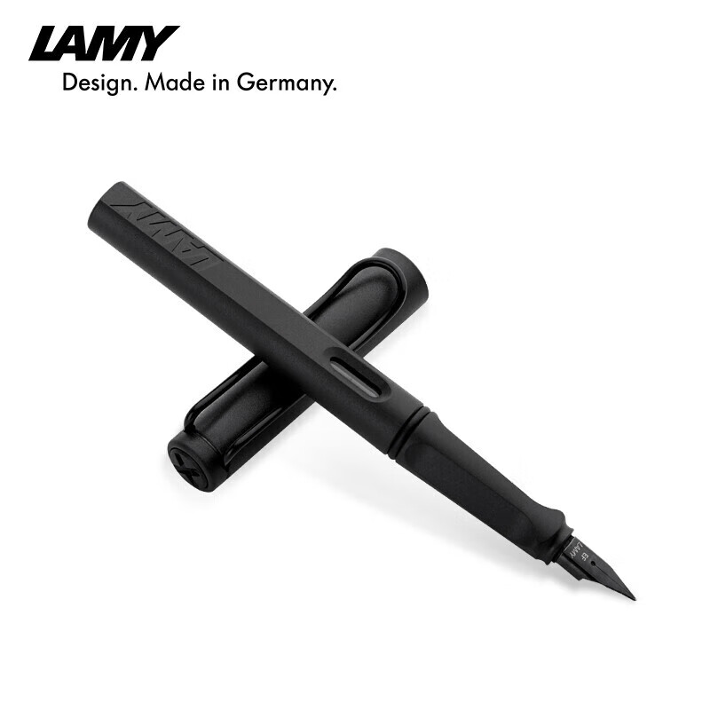 凌美（LAMY）钢笔 狩猎系列墨水笔 大学生文具情侣礼物练字正姿钢笔 企业团购定制 磨砂黑色17-0.7mm
