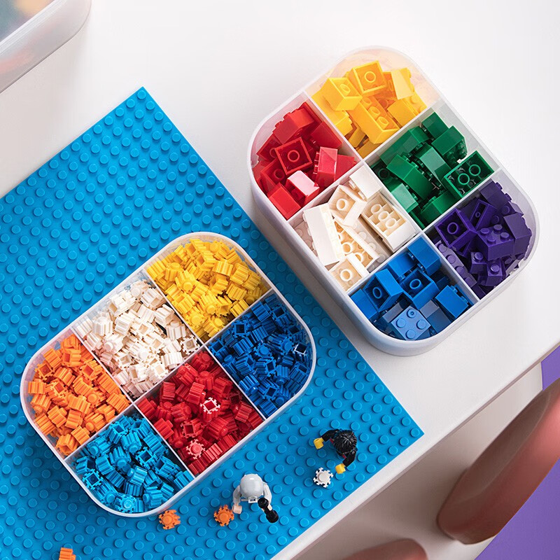 茶花（CHAHUA） 茶花收纳盒 分类收纳盒 透明收纳盒 【大号带盖防尘】150002