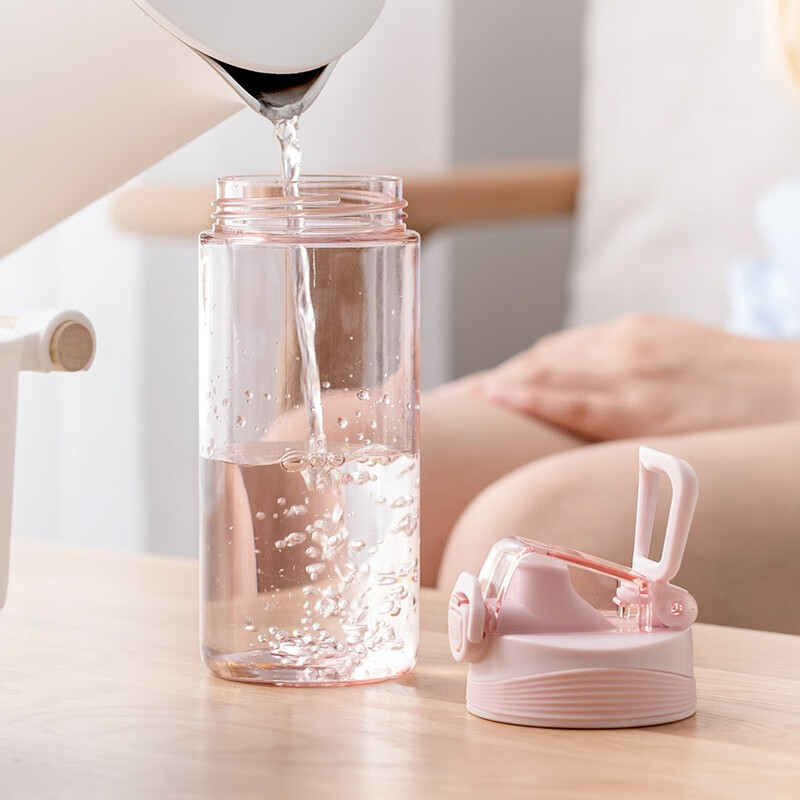 茶花弥度维力特运动水杯大容量塑料太空杯男便携水瓶杯户外运动大号水杯 便携式运动水杯-M[颜色随机]