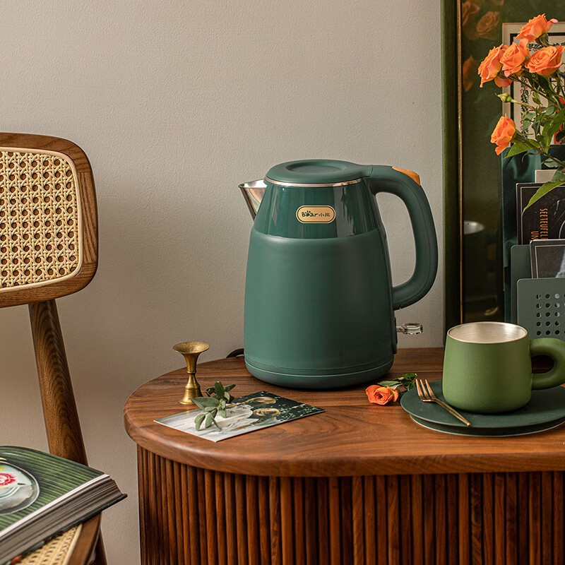 小熊烧水壶电水壶保温热水壶电热水壶开水壶1.5L大容量养生 ZDH-Q15E1【企业采购】支持一件代发