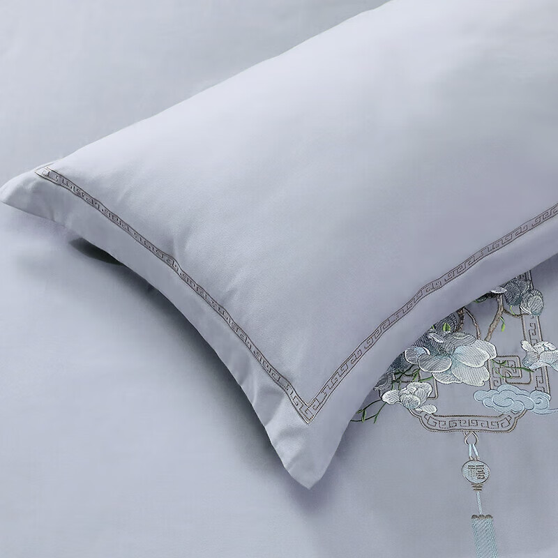 富安娜家纺磨毛三件套纯棉 单人100%全棉双面加厚套件 冬季保暖床品 宿舍床单 (被套152*210cm)