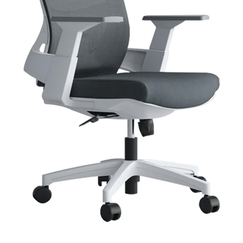 臻远ZY-6613办公椅转椅电脑椅职员椅会议椅子家用网面椅靠背椅 白胶