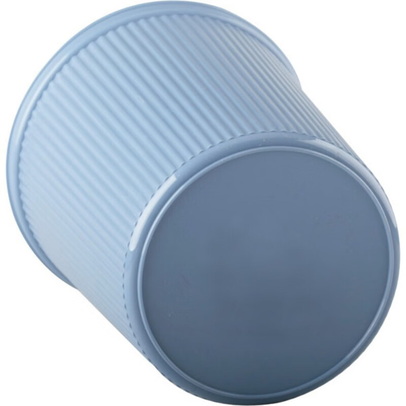 史泰博 金属网状垃圾桶 塑料垃圾桶 圆形方形纸篓垃圾桶家用办公 蓝色 塑料圆形 23*23*26.5cm