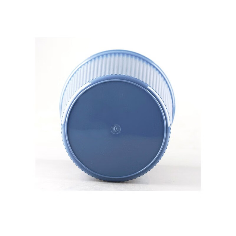 史泰博 金属网状垃圾桶 塑料垃圾桶 圆形方形纸篓垃圾桶家用办公 蓝色 塑料圆形 23*23*26.5cm