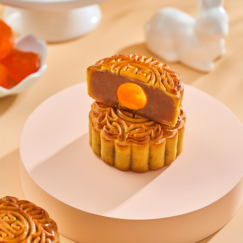 聚春园官方中秋散装红豆粒月饼奶油香芋蛋黄白莲蓉广式豆沙老式五仁传统 红豆粒月饼60g*3