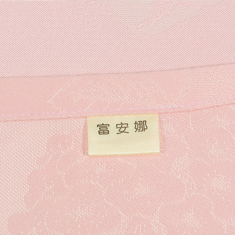 富安娜（FUANNA）高档凉席竹纤维床单软席子空调房夏凉席提花席三件套 粉色 2.5*2.5米