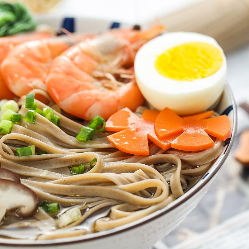 燕之坊 荞麦面条杂粮挂面 黑荞麦面条五谷粗粮挂面代餐速食主食0脂肪 200g*5袋【0脂荞麦挂面】