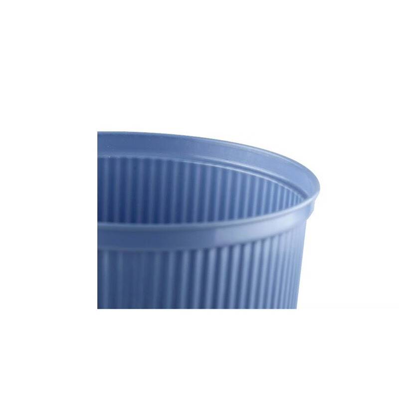 史泰博 金属网状垃圾桶 塑料垃圾桶 圆形方形纸篓垃圾桶家用办公 蓝色 塑料圆形 23*23*26.5cm