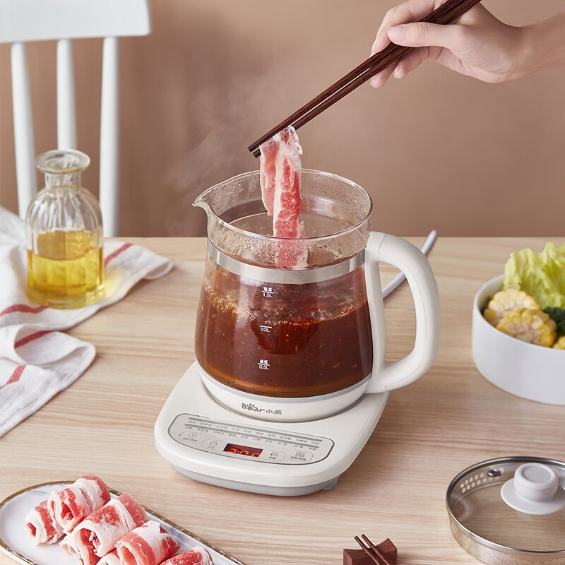 小熊（Bear） 养生壶1.5L煮茶壶全自动保温多功能电水壶 YSH-C15W1【ZMD安心系列】
