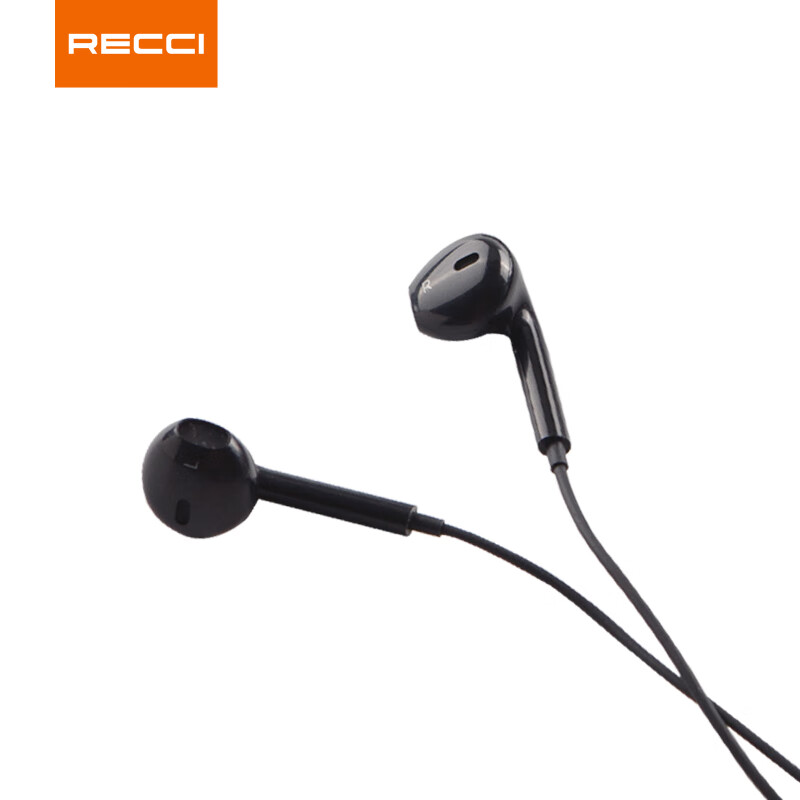 RECCI锐思云歌REP-W09无线运动蓝牙耳机跑步双耳入耳式耳塞颈挂脖式适用于iPhone手机苹果华为安卓 黑色