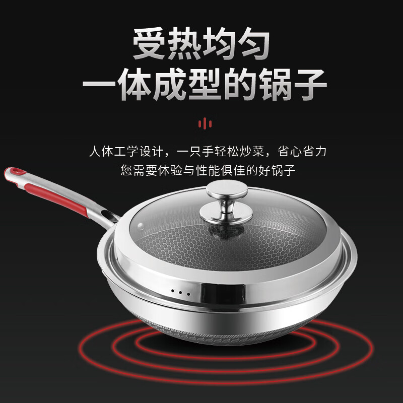 艾逸瑶选 特雷尔蜂窝不沾炒锅32cm CJ-21097