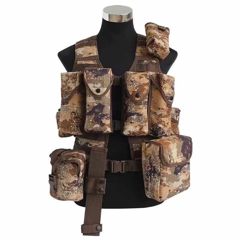荣兵 林地星空战斗携行具战士单兵战术背心马甲子弹袋防护装备丛林款11件套（步枪配置）