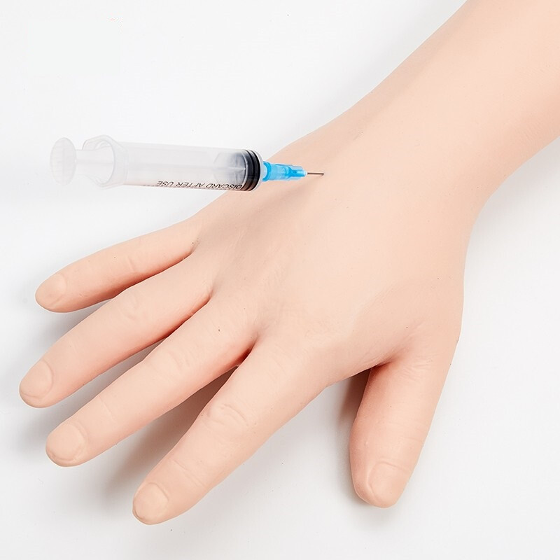 LINGXIN TECHNOLOGY静脉穿刺输液输血及肌肉注射训练模型 抽血示教长手臂打针模具