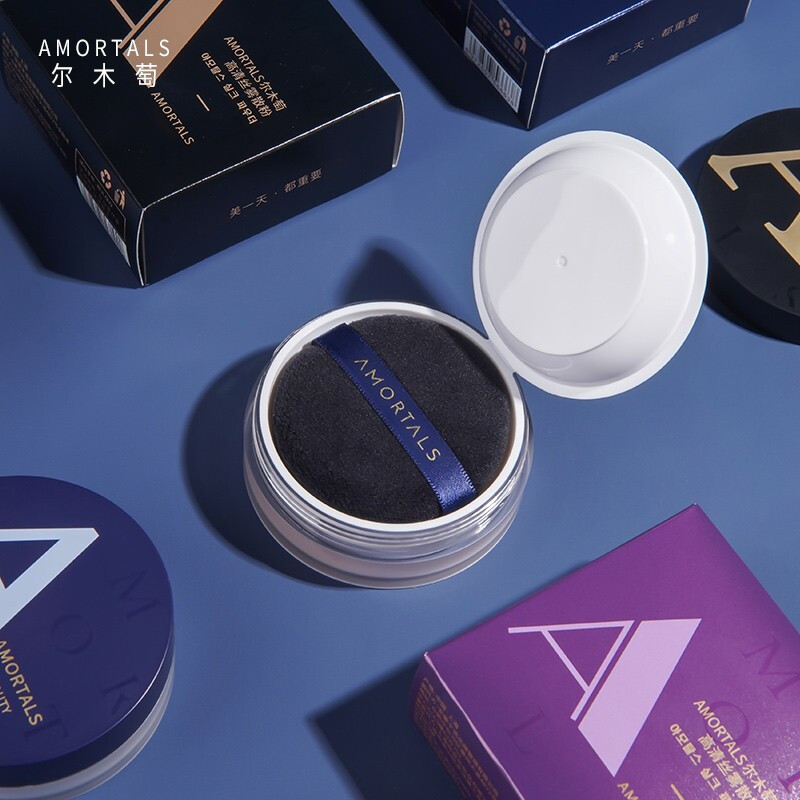 尔木萄（AMORTALS）高清丝雾散粉蜜粉定散粉妆清爽控油细致毛孔不易脱妆刷子七夕礼物 【#102丝雾粉】8.5g