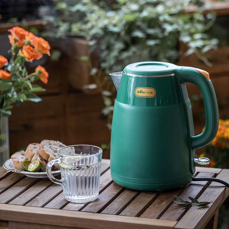 小熊烧水壶电水壶保温热水壶电热水壶开水壶1.5L大容量养生 ZDH-Q15E1【企业采购】支持一件代发