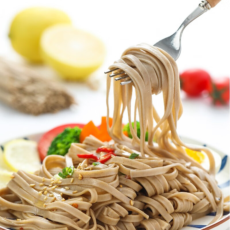 燕之坊 荞麦面条杂粮挂面 黑荞麦面条五谷粗粮挂面代餐速食主食0脂肪 200g*5袋【0脂荞麦挂面】