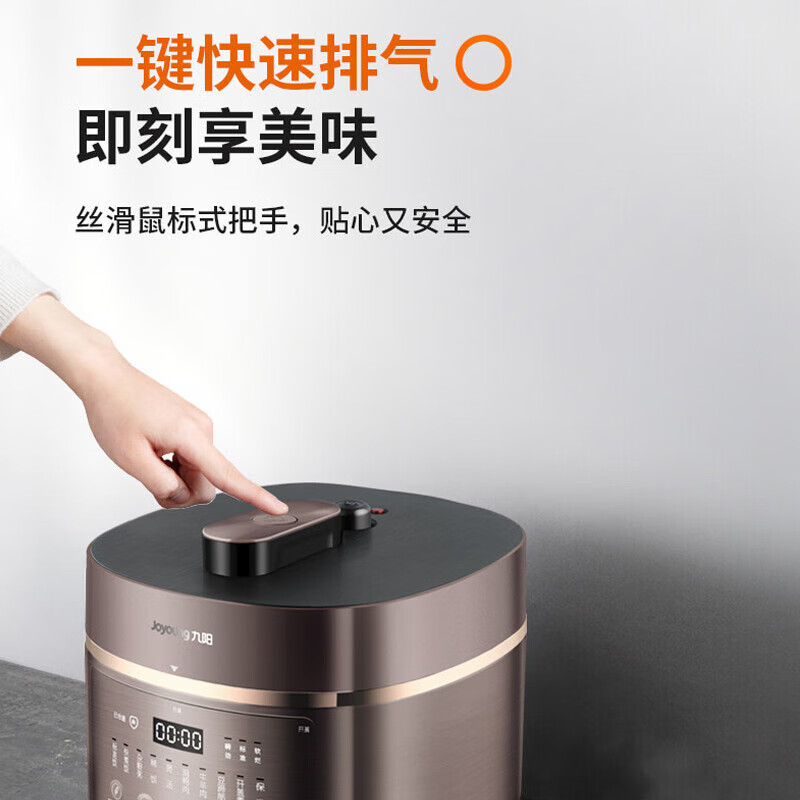 九阳（Joyoung）电压力锅 铁釜胆家用电压力煲智能预约多功能高压锅高颜值小巧 Y-50C29S