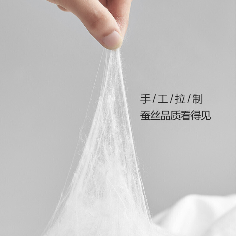 富安娜蚕丝被子 100%蚕丝子母被二合一四季加大双人空调被芯(230*229cm)