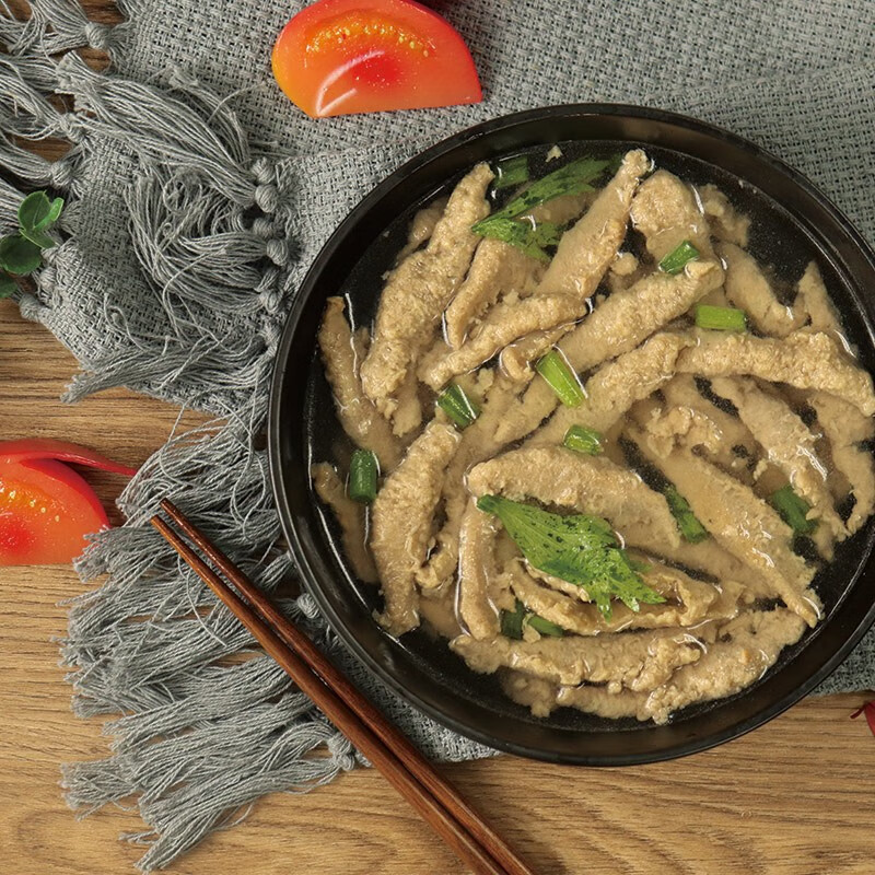 聚春园官方福州牛肉滑半成品特产鲜嫩牛肉羹小吃火锅丸滑汤羹正宗小吃 牛滑225g+汤包100g