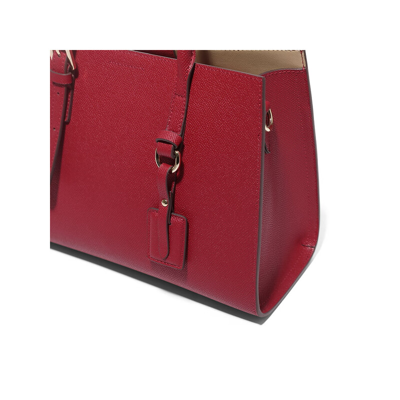 百丽质感通勤手提包女2023春季新商场同款单肩斜挎手提包X6599AX3 红色 F