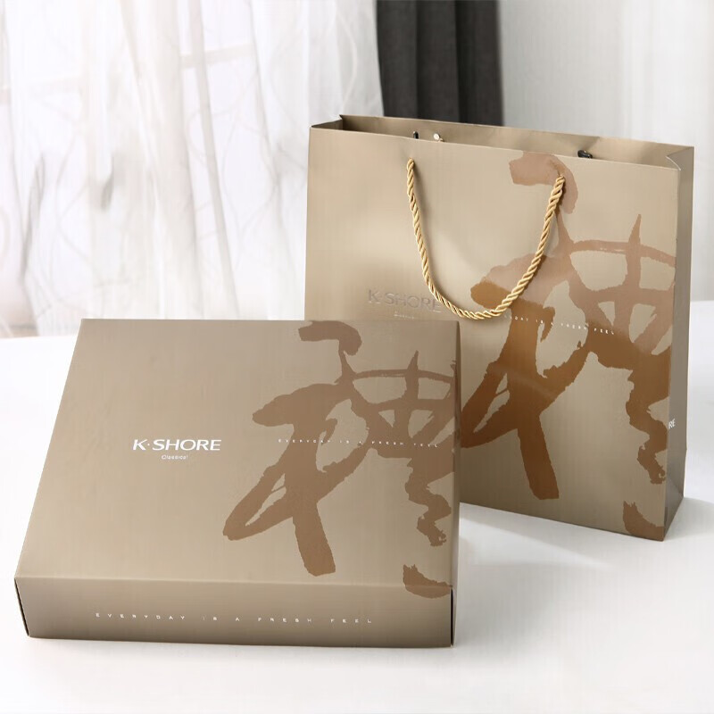 金号 毛巾家纺 A类纯棉高低毛质感洗脸毛巾两条礼盒装 106g/条