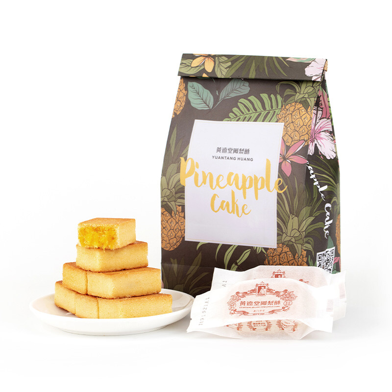 黄远堂 简装原味凤梨酥福建厦门特产伴手礼盒送礼传统中式糕点心 简装凤梨酥*1