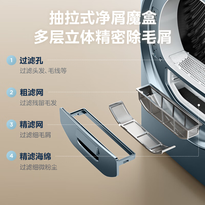 美的（Midea）烘干机 家用热泵式干衣机 10公斤 紫外线除菌 除螨除潮 祛除宠物毛发 MH100IAIR5