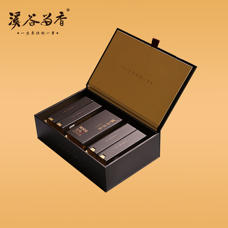 溪谷留香茶书院纪念款真脉系列桃树窠老丛水仙武夷岩茶丛味显礼盒装99g