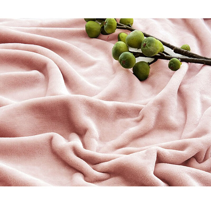 Tri-polar法兰绒毛毯加厚绒毯盖毯 TP3012 韩国粉 150*200cm