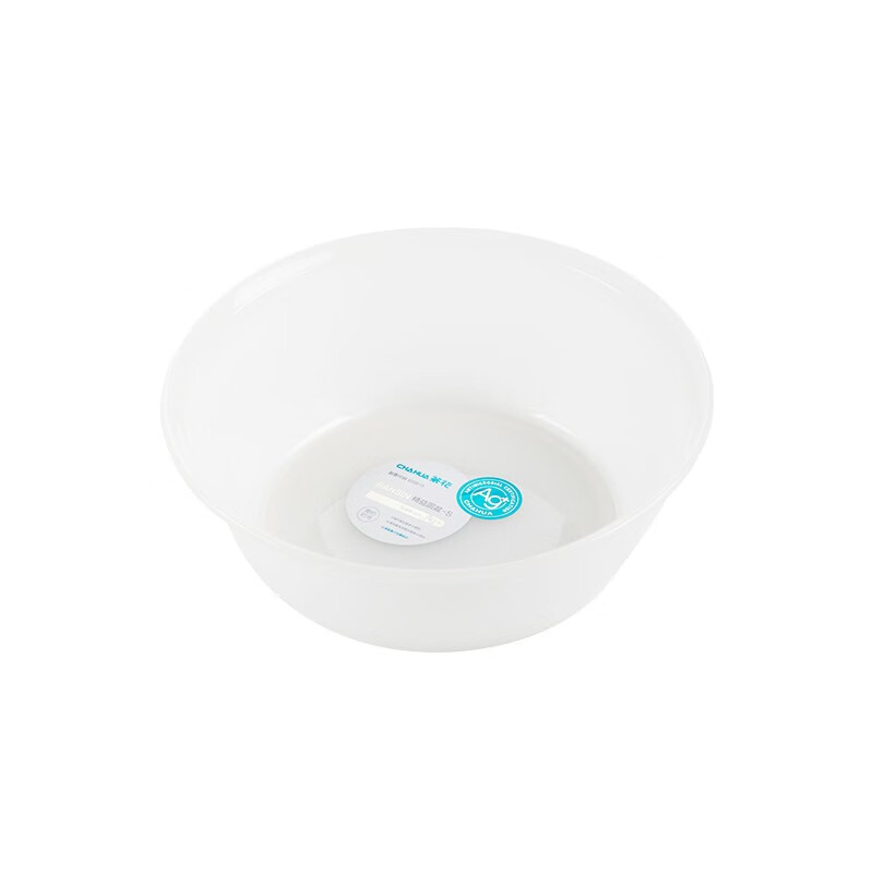 茶花银离子抗菌加厚脸盆塑料脚盆洗PP新生婴儿童大小脸盆洗菜盆 【抗菌款小号】方盆