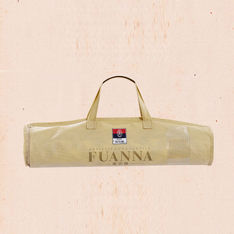 富安娜家纺 凉席牛皮席子枕套 头层真皮天然清凉 伯爵经典枕套一对装 73*46cm 红色