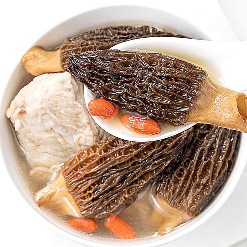 塞翁福 羊肚菌100g 山珍菌菇干货 煲汤火锅食材