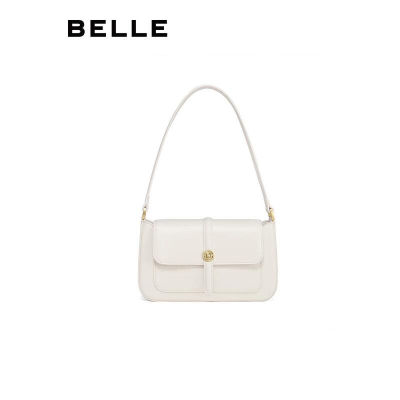 百丽包包女2023夏季新商场同款质感通勤腋下包X6712BX3 米色 F