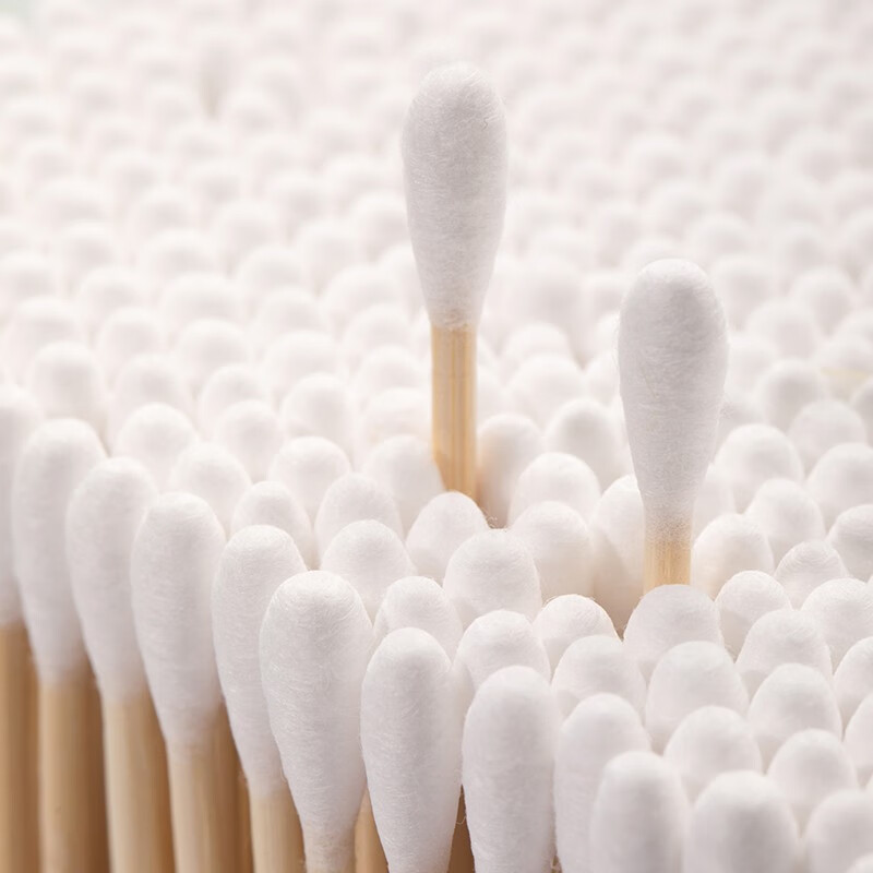 茶花家用坚韧双头竹轴棉签日用耳鼻化妆棉签 坚韧双头竹轴棉签（800支）