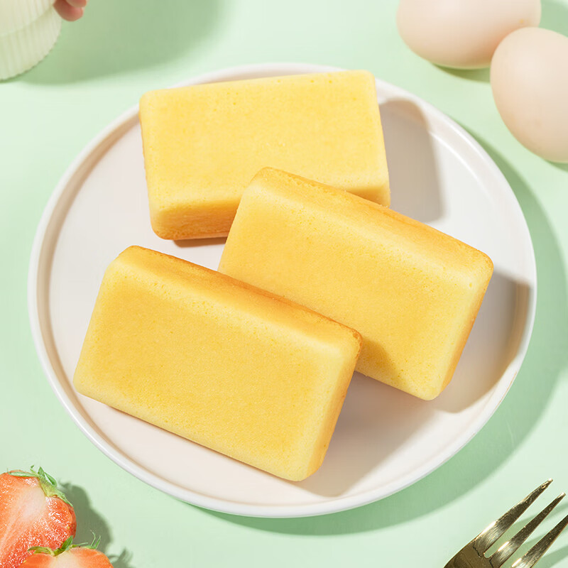 港荣蒸蛋糕无蔗糖吐司孕妇零食小吃办公室休闲零食吐司夹心面包整箱 无蔗糖 450g 450g