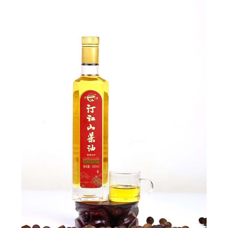 汀江山茶油500ml老字号压榨一级茶油婴幼儿用油压榨茶油送礼节日 山茶油500ml单瓶装