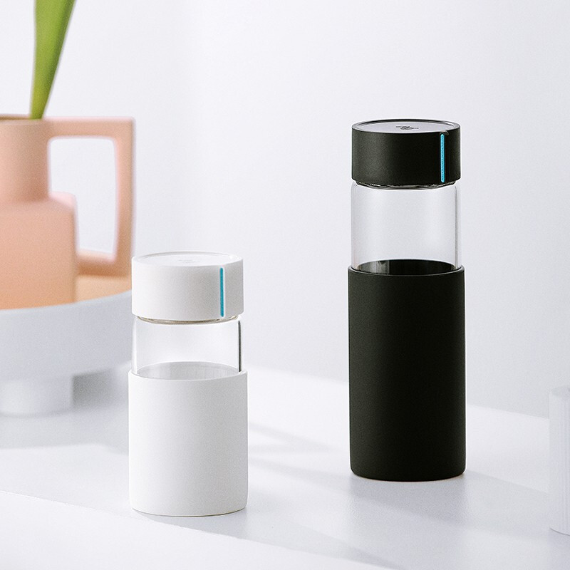 茶花（CHAHUA）欧铂兹*单层抗菌玻璃杯310ml水杯茶杯抗菌 480ml 白色