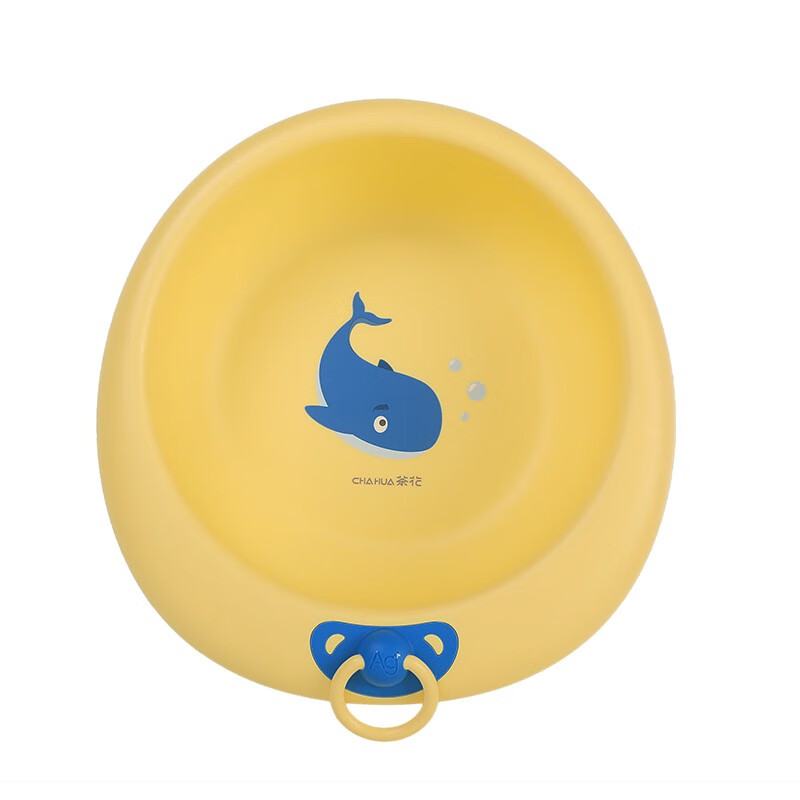 茶花欧铂兹抗菌加厚卡通脸盆塑料脚盆洗PP婴儿童大小脸盆 黄色