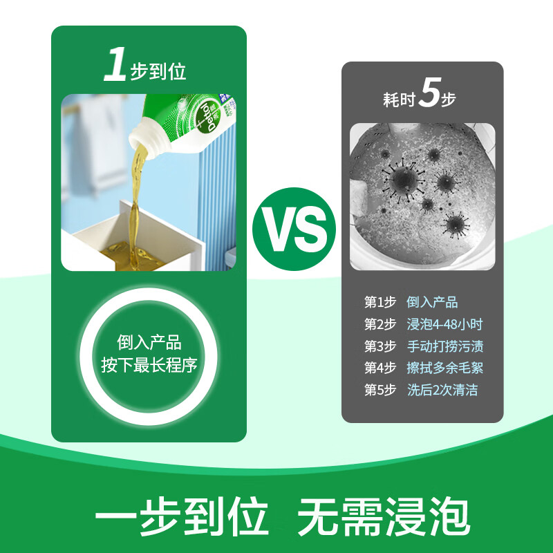 滴露（Dettol）洗衣机清洗剂250mL松木滚筒波轮机槽洗衣机清洁剂强力除垢杀菌