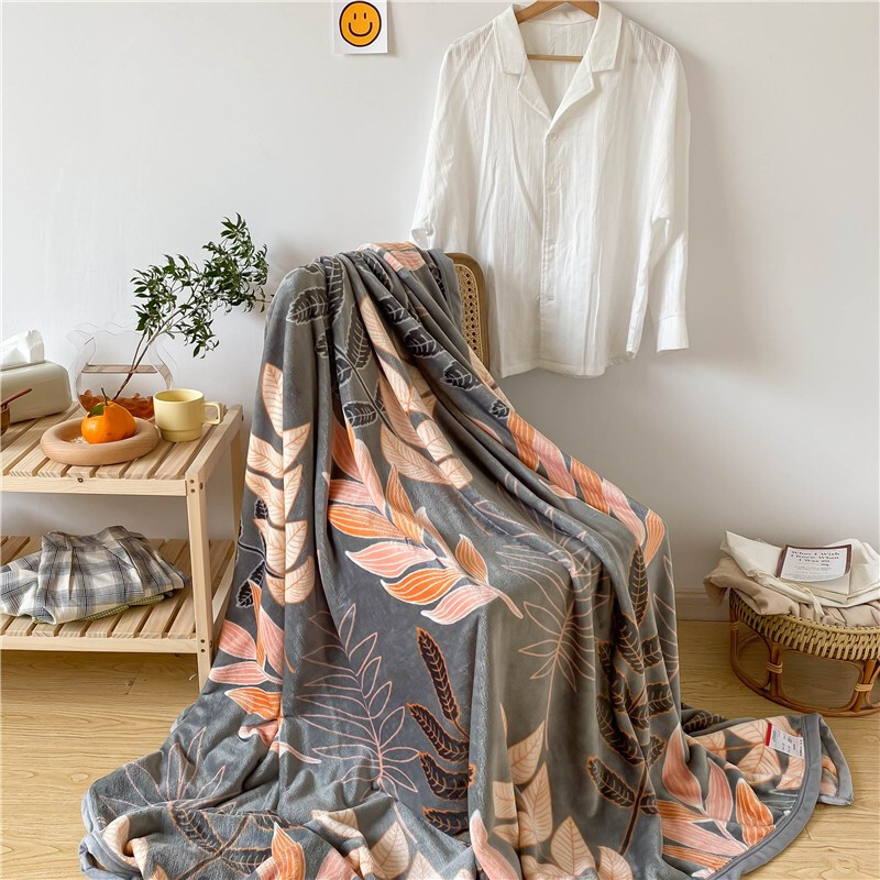 伊伊爱 柔软舒适好梦亲肤保暖牛奶绒毯 空间 180*200cm/Y0HG02100048