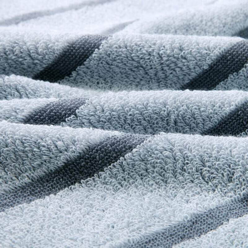 金号 毛巾家纺 A类纯棉高低毛质感洗脸毛巾两条礼盒装 106g/条