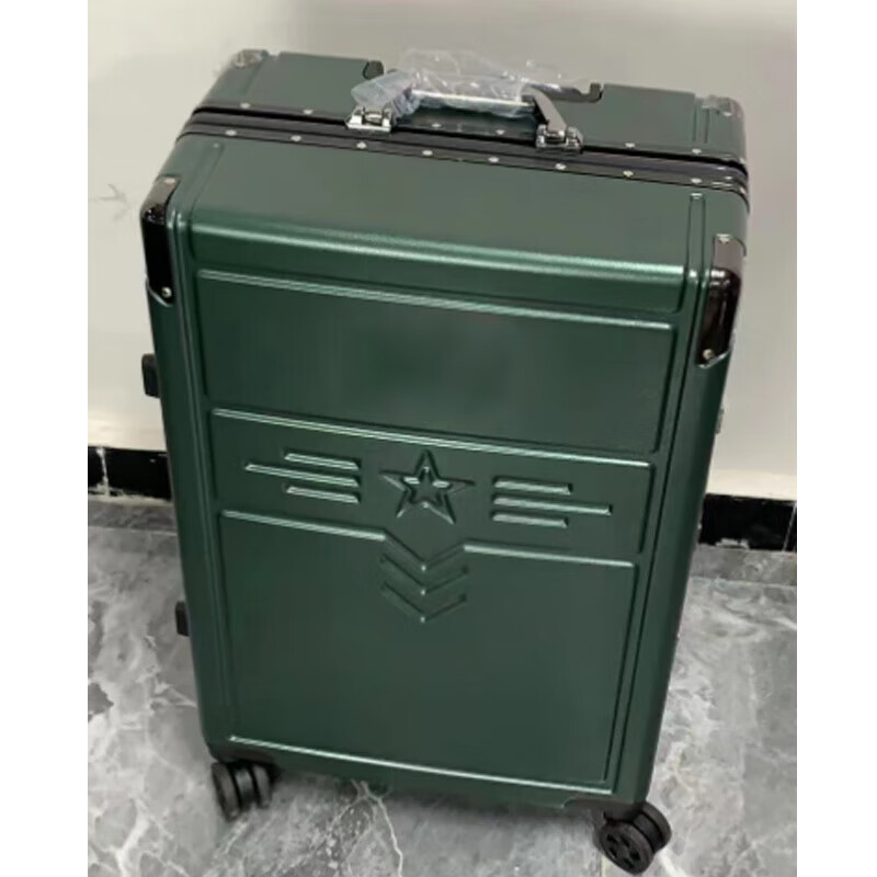 捷行者 24英寸拉杆箱 军绿色内务后留物资箱纪念礼品行李箱