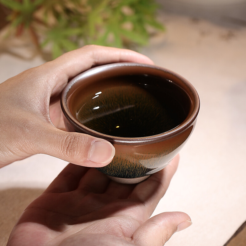 清朴堂 雅物集兔毫紫瓯建盏茶礼套装非遗传承工艺铁胎小种红茶可定制 【标准款】 1件