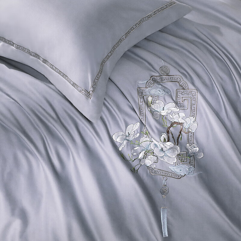 富安娜家纺磨毛三件套纯棉 单人100%全棉双面加厚套件 冬季保暖床品 宿舍床单 (被套152*210cm)