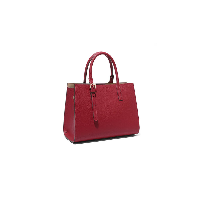 百丽质感通勤手提包女2023春季新商场同款单肩斜挎手提包X6599AX3 红色 F