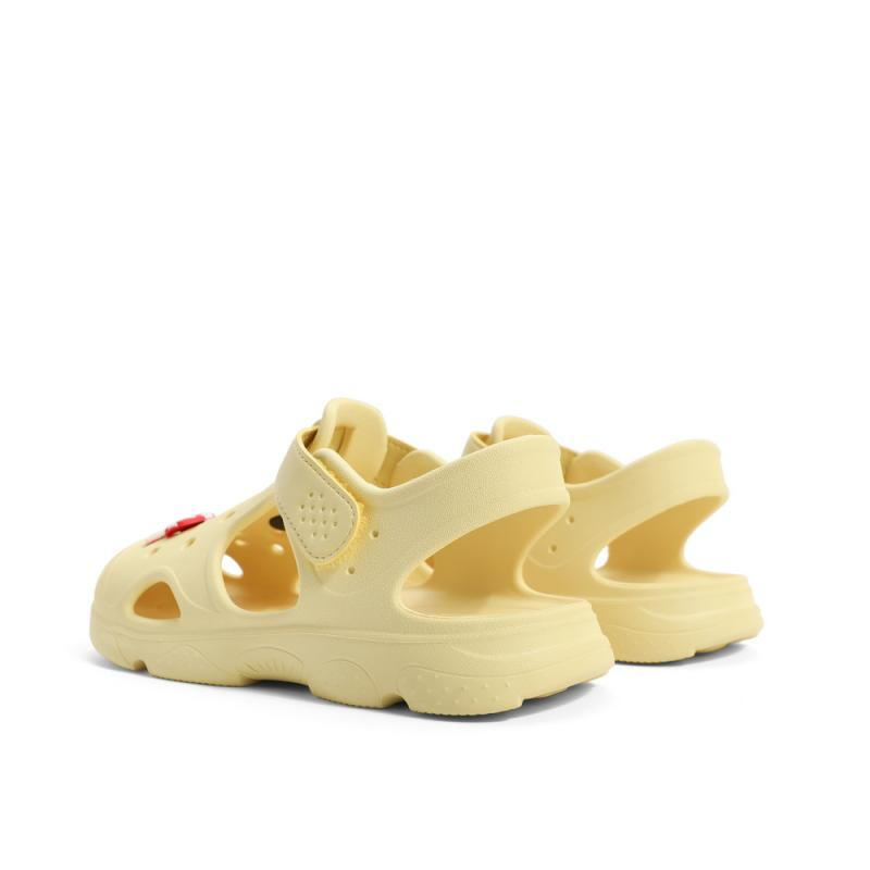 百丽彩虹沙滩凉鞋女商场同款舒适洞洞童鞋3GF31B62 黄色 34