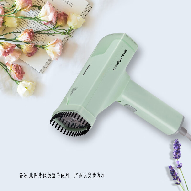 morosphy richerods手持挂烫机家用蒸汽杀菌除菌烫斗小型熨烫机 便携旅行出差迷你熨衣服神器 绿色 MF-98899