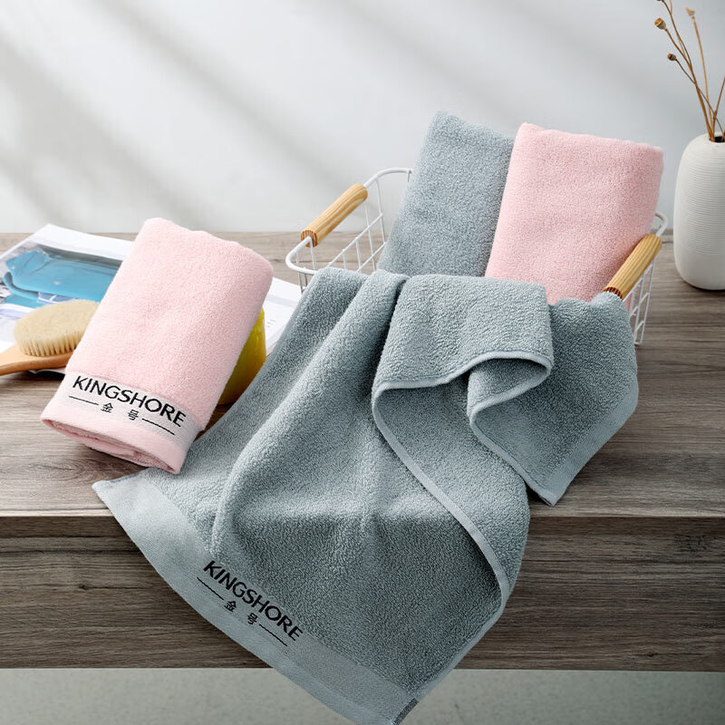 金号格调系列纯棉毛巾双条盒装 HY1258A-3