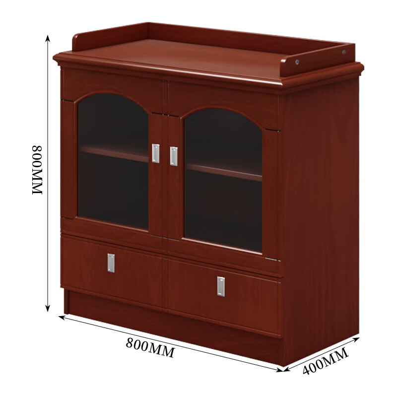 臻远ZY-CSG-4 简约茶水柜木质贴皮油漆矮柜餐边柜收纳柜0.8米