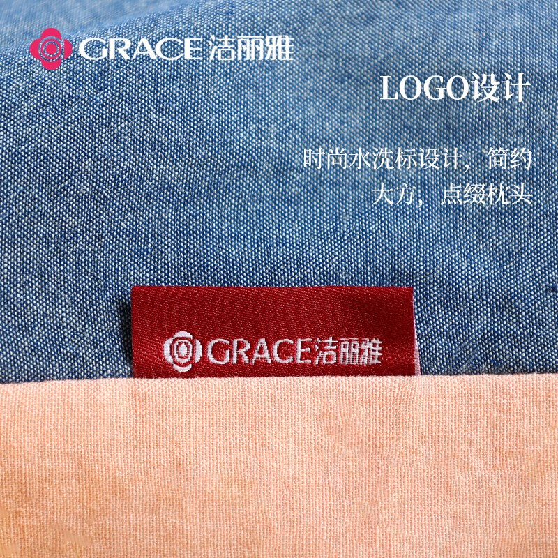 洁丽雅（Grace）纯棉荞麦枕头100%荞麦壳荞麦皮枕芯春夏秋季安睡枕颈椎枕 单只装